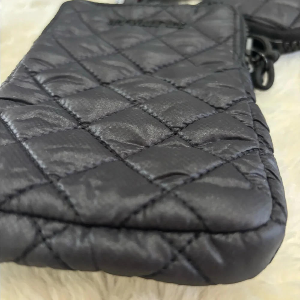 MZ Wallace Black Quilted Crossbody with Pouch - Picture 9 of 12